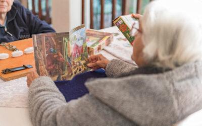 Residents in a dementia care facility benefit from family visits